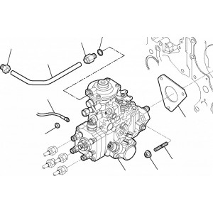 Pompa injectie buldoexcavator Komatsu WB93 - EA504068815