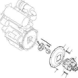 Pompa hidraulica Komatsu - 708-1T-00520