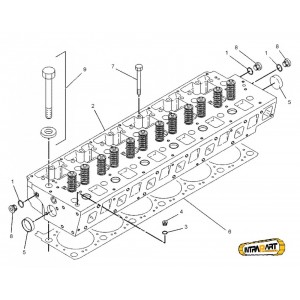 Chiulasa motor buldozer Caterpillar D6M - 1407371