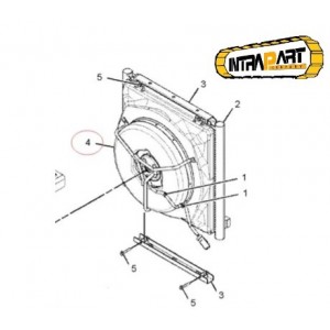 Ventilator clima excavator CAT 329E - 3729368