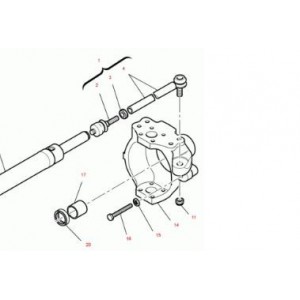 Carcasa fuzeta buldoexcavator Komatsu WB93, WB97 CA0138721